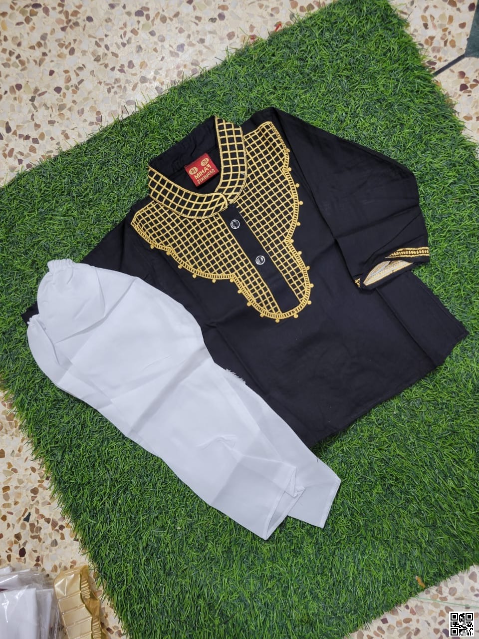 Tensil Cotton Embroidery Panjabi & Pant Set