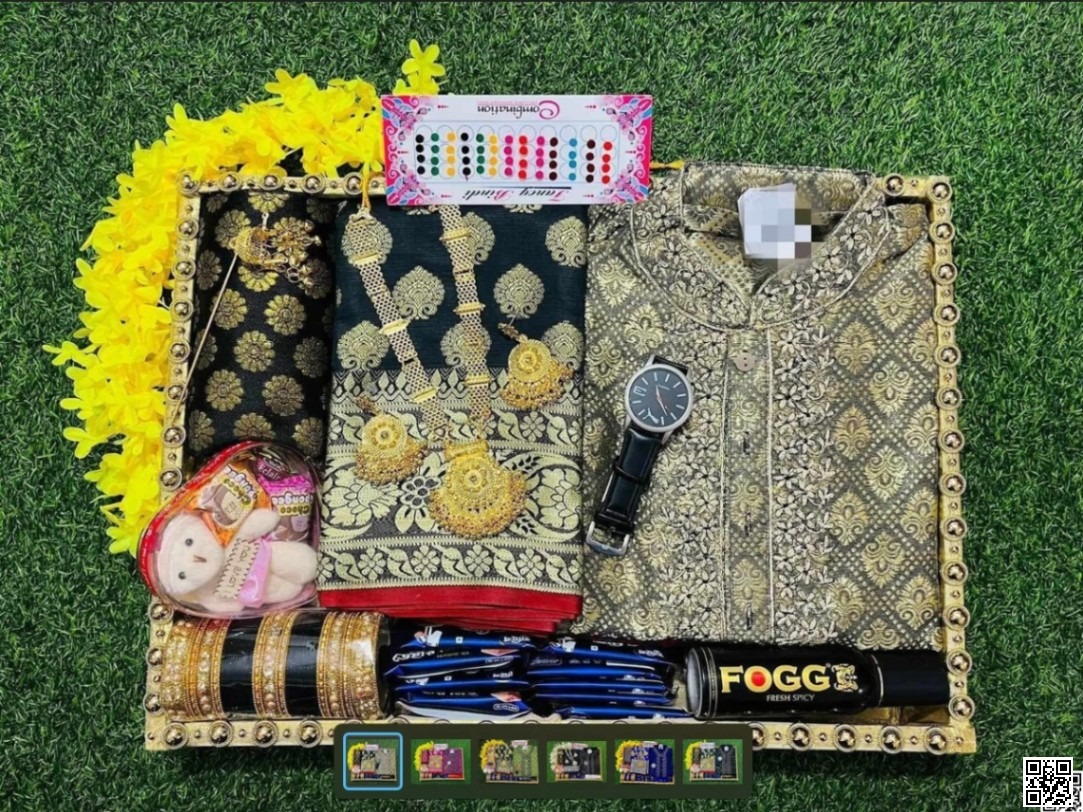Sharee & Panjabi Combo Set (Full Package – 13 Items) ( iTZs5)