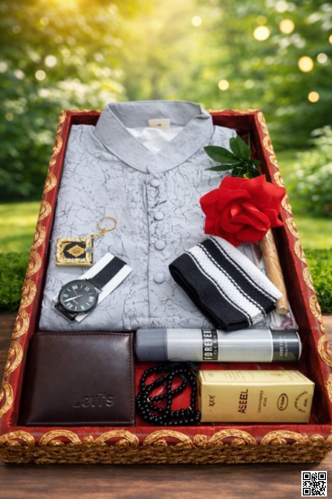 ১০০% জাফরান ফেব্রিকের পাঞ্জাবি COMBO (h4w8h)