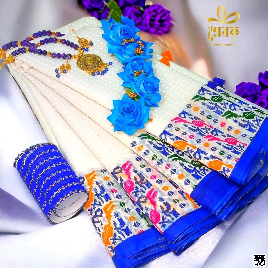 চন্দেরি সিল্ক ডিজিটাল প্রিন্ট সাড়ি COMBO 🌟 ( mtZLa)