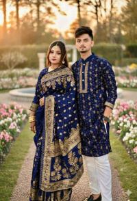 Sharee Panjabi Couple Dress with Blouse Piece