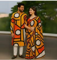 Eid Special Couple Sharee Panjabi Combo